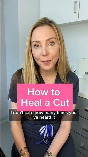 How to heal a cut like a dermatologist #dermatology #ointment #woundhealing