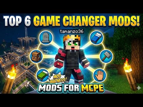​Top 6 Survival Mods for MCPE (MCPEDL Special) 🥳🤯