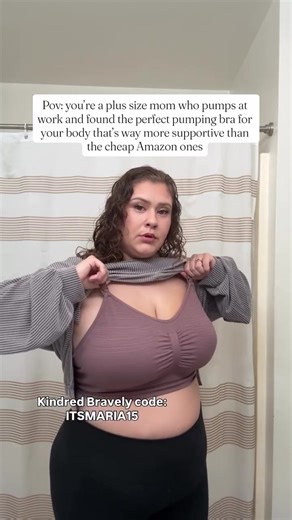 Finding a GOOD pumping bra as a plus size mom is not for the weak. Either they dig into your shoulders, give you zero shape, or feel like you’re wearing a sports bra from 2007. I wanted support. I wanted structure. I wanted to feel like myself at work — not like I was just surviving the pumping stage. Then I found the Sublime® Hands-Free Pumping & Nursing Bra from Kindred Bravely and I’m never going back. ✔️ Actually supportive for a fuller bust ✔️ Holds pumps securely (no hands needed 🙌🏽) ✔️ 