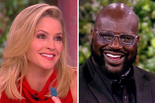 Sara Haines couldn't stop flirting with Shaquille O'Neal on 'The View': "You almost got me in trouble"