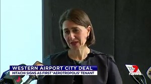 There's been a landmark announcement for the new airport city at Badgerys Creek. The first tenant will be Japanese conglomerate Hitachi, which will set up what's known as a Kyoso Centre, the first outside Japan. Construction is expected to start in three years. www.7NEWS.com.au #BadgerysCreek #7NEWS | 7NEWS Sydney