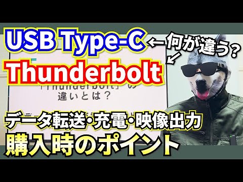 【データ転送速度・充電・映像出力できる？】「USB Type-C」と「Thunderbolt」の違いとは【ケーブル・デバイスの選び方】