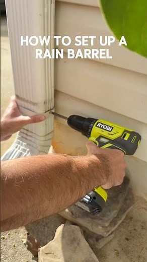 How to setup a rain barrel 🌧️⬇️