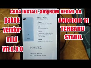 Custom Rom Redmi 6A amyROM Terbaru redmi 6a stabil