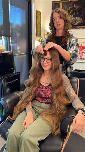 AUSTIN TX RAZOR CUTS & CURLY HAIR on Instagram: "had soooo much fun with this transformation on Rachil!!! this was definitely some of the longest hair I’ve ever cut 🤩🤩🤩 thanks for trusting me with this chapter of your hair journey @ratxchild ❤️‍🔥 styled with Texture Mist from @afterworldorganics & finished with Balm from @cultandking 💫 link in my bio to shop products & book an appointment! #austinrazorcut #razorcut #bangs #shag #austintexas #austinhairstylist"