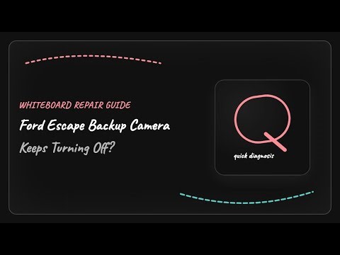 Ford Escape Backup Camera Keeps Turning Off: Fix It Fast