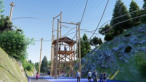 Dual racing design of the Skywalker #ZipCoaster in the Mountains. Nothing more exciting as soaring through the forest on the #Roller #Coaster #Zipline. More info: http://bit.ly/zipcoaster | Thrill Syndicate