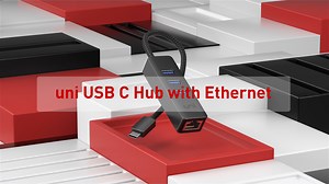 Watch uni USB-C to USB 3.0 Ports Hub with Gigabit Ethernet on Amazon Live