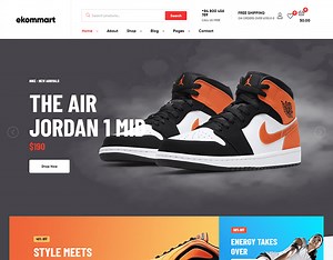 WordPress shoes website design develop - Actively Studio