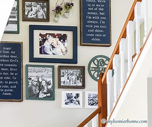 How to Hang a Gallery Wall on Stairs