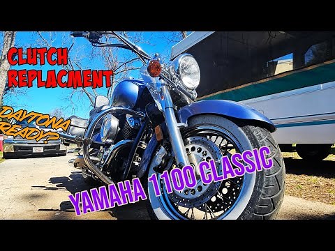 Clutch replacement in a Yamaha 1100 Classic