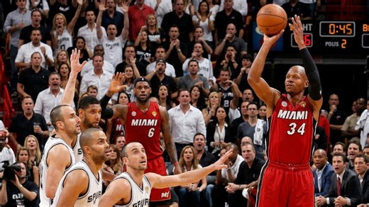 Ray Allen saved LeBron James and Miami when the 2013 finals slipped to the edge of disaster