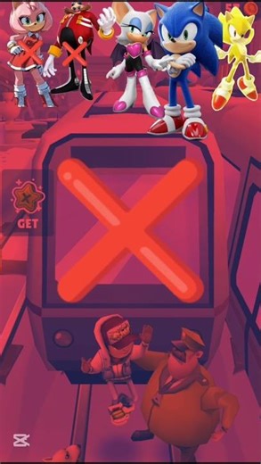 Sonic and his friends play subway game #sonic #subwaysurfers
