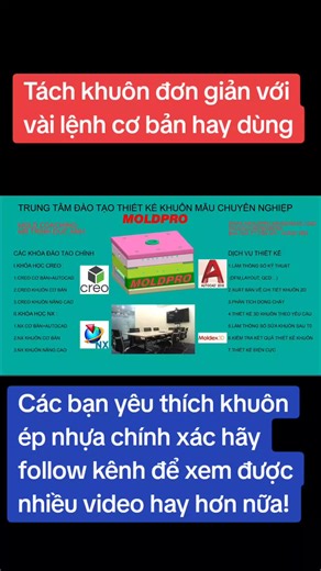 tách khuôn chỉ đơn giản với vài lệnh tạo block và hiệu chỉnh #lifter #moldpro #cavity #CORE #DESIGN #SPLIT #moulding #KHUÔN #AUTOCAD #PLASTIC @ĐÀO TẠO THIẾT KẾ KHUÔN ÉP NHỰA