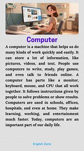 32K views · 803 reactions | Computer ️ || Improve Your English Reading Skills  #fblifestyle #LearnEnglish #reading #computer | English Zone | Facebook