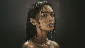 Viral pencil portrait tutorial: Drawing joy in the rain with realistic detail