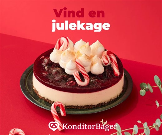 ♥️ 𝐉𝐮𝐥𝐞𝐪𝐮𝐢𝐳 𝐦𝐞𝐝 𝐥æ𝐤𝐤𝐞𝐫 𝐩𝐫æ𝐦𝐢𝐞 ♥️ Kig godt på pynten på vores Kirsebær cheesecake. Hvad forestiller de små marengstoppe? a) Giftige snebær ☠️ b) Sneklædte juletræer 🌨️ c) Blege nissebryster 🤶🏻 Tænk dig godt om 🤔 Skriv a, b eller c i tråden og kryds fingre 🤞🏻 Du er med i lodtrækningen om en Kirsebær cheesecake♥️ Vi trækker en vinder på mandag den 8. december og vinderen får direkte besked. Denne konkurrence er på ingen måde støttet eller sponsoreret af Facebook. Ved at d