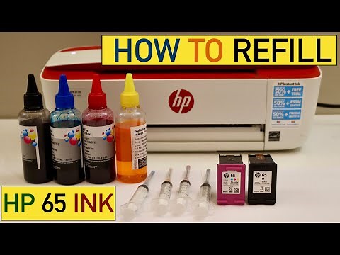 How To Refill HP 65 Ink Cartridge Black & Colour.