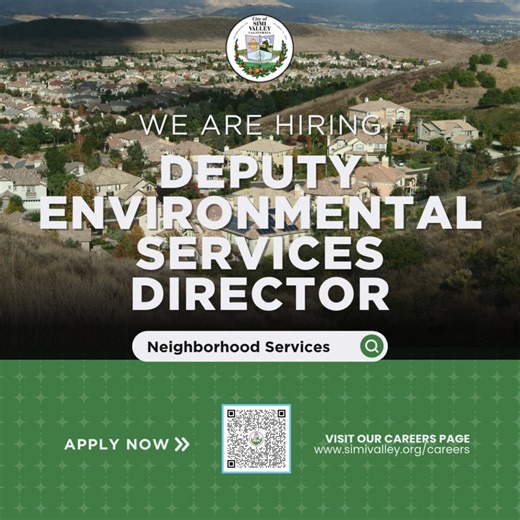 1K views | The City of Simi Valley is Hiring: Deputy Environmental...