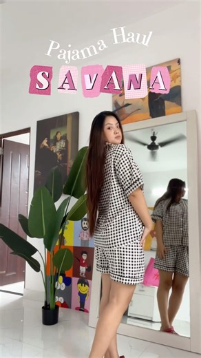SAVANA pajama haul 😍End of season sale upto 70% off #savanahaul #savanasquad #pajama #pajamahaul