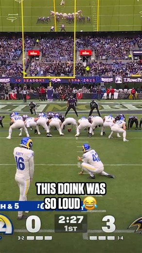Is this the loudest doink ever?! LARvsBAL on FOX/FOX One watch.nfl.com | NFL