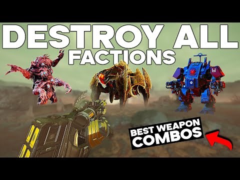 Helldivers 2 - TOP 10 BEST WEAPON COMBOS FOR ALL FACTIONS - S-tier primary weapon build guide