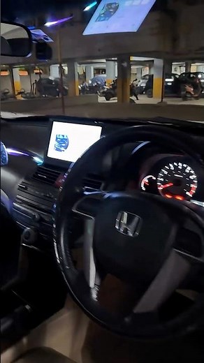Honda Accord android system and ambient lights installation