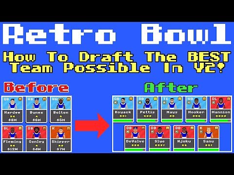 How To Get The BEST Starter Draft in Retro Bowl! Build a Super Team FAST!
