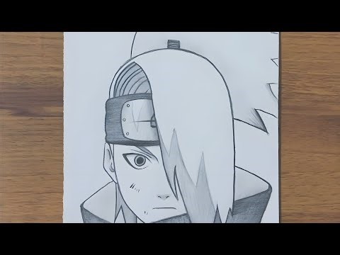 How To Draw Draw Deidara From Naruto // How To Draw Anime Step By Step // Easy Drawing For Beginner