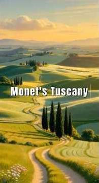 Monet's Tuscany 🌻 | Reality to Impressionist Art