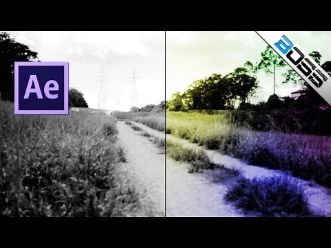 Dust and scratches effect, flicker and movement of film - old school projector - Adobe After Effects