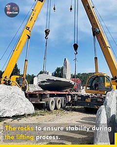 Quarry to Truck Stone Handling Simplified.🪨 #heavylifting | Fun club