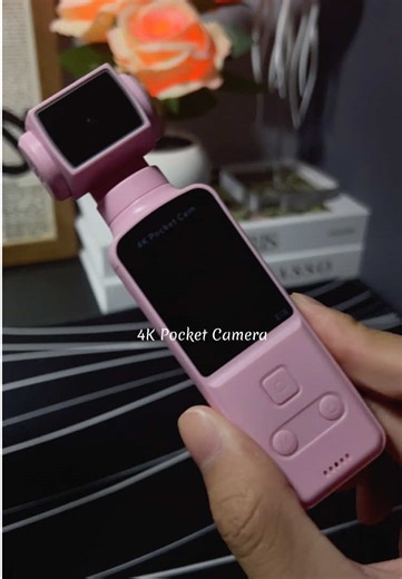 This 4K pocket cam with stabilizer is ideal for content creators.#ContentCreator #VlogGear #PortableTech #4KCapture #CreatorTools