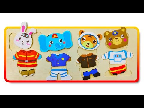 Guess the Job by Clothes for Kids | Jobs and Occupations | Fun Outfit Puzzle Game | Learning Jobs 👮🧩