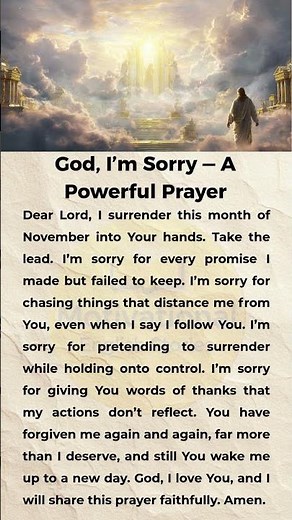 God, I’m Sorry | A Powerful Prayer of Surrender and Repentance