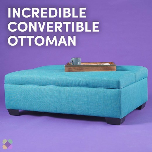 2.2K reactions · 486 shares | An ottoman by day and a bed by night, the Saito Sleepover Ottoman can be a footrest or coffee table, then can transform into an extra sleeping spot for guests. https://www.wayfair.com/dr00d1c3As | Wayfair | Facebook