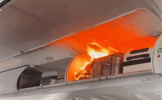 36K views · 104 reactions | An Air China flight CA139 carrying 160 passengers and crew members flying from Hangzhou to South Korea's Incheon made an emergency landing in Shanghai on Oct. 18, after a power bank inside a passenger's carry-on luggage caught fire in mid-air. There were no casualties. | Yicai 第一财经 | Facebook