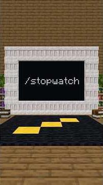 /stopwatch command in Minecraft #minecraft #minecraftcommands #minecraftshorts