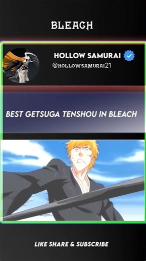 best getsuga tenshou in bleach ..#bleach #getsugatenshou