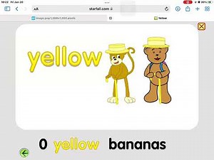Starfall - Colors - What is Yellow? for Kids (Walkthrough)