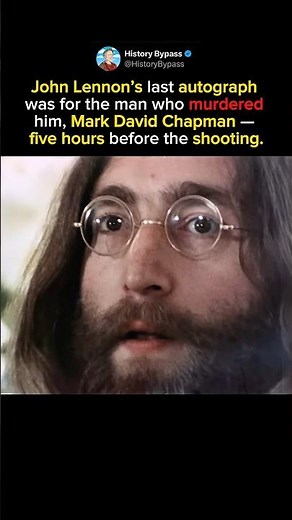 John Lennon’s Final Autograph Was for His Killer #shorts