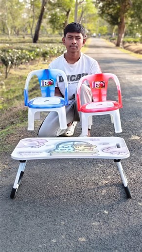 new 1 Study Table 2 Chair unboxing ⚡#test