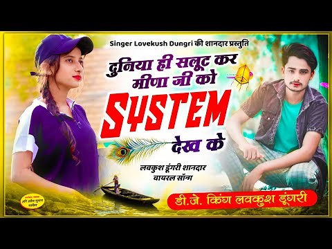 Meena Ji System Song | मीणा जी को System देख के दुनिया ही सलूट कर | Singer Lovekush Dungri New Song