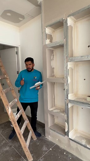 567K views · 2.4K reactions | Trabajando con humildad - Haciendo un mueble de Drywall para adornos, muy pronto el tutorial completo en YouTube | Drywall Hogar Especialistas | Facebook