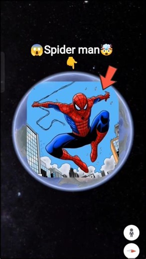 Spider man 😱 on Google maps and google earth 🌍 #shorts #spiderman #video_creator_earth
