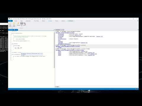 Using JavaScript to write a stack sampler in WinDbg