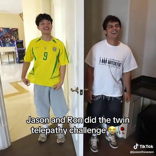 Twin telepathy with Ron 😭 #fyp #stableronaldo #jasontheween | twin telepathy