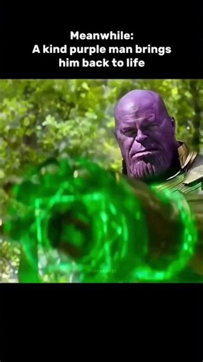 purple hero Thanos #fyp #meme #avengers