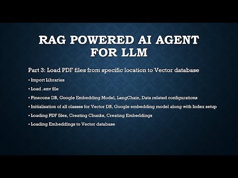 Load PDFs into Vector Database (PineCone DB) for RAG AI | Step-by-Step Coding Tutorial | Part3