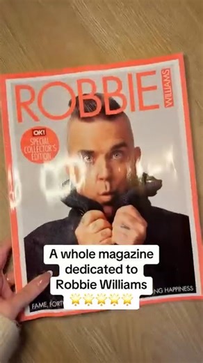 208K views · 4.5K reactions |  Robbie Williams x OK! Special Collectors Edition  Credit: @yourcelebritymagazine  in the comments section to get yours!   shipping worldwide! #robbiewilliams #robbiewilliamsfans #rw #okaymagazine #magazine #yourcelebritymagazines | Robbie Williams • The Unforgettable Concert | Facebook